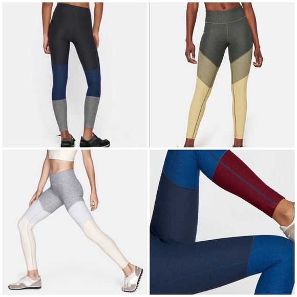 LOT 4 PAIRS Outdoor Voices Colorblock Springs Long Workout Active Leggings Small - Picture 1 of 16